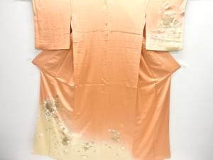 箔置き花車模様訪問着（重ね衿付き）